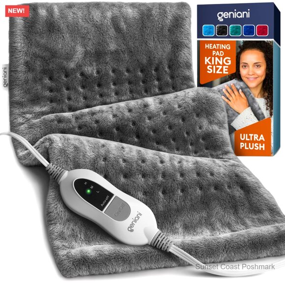 Electric Heating Pad with Auto Shut Off Machine Washable Microplush